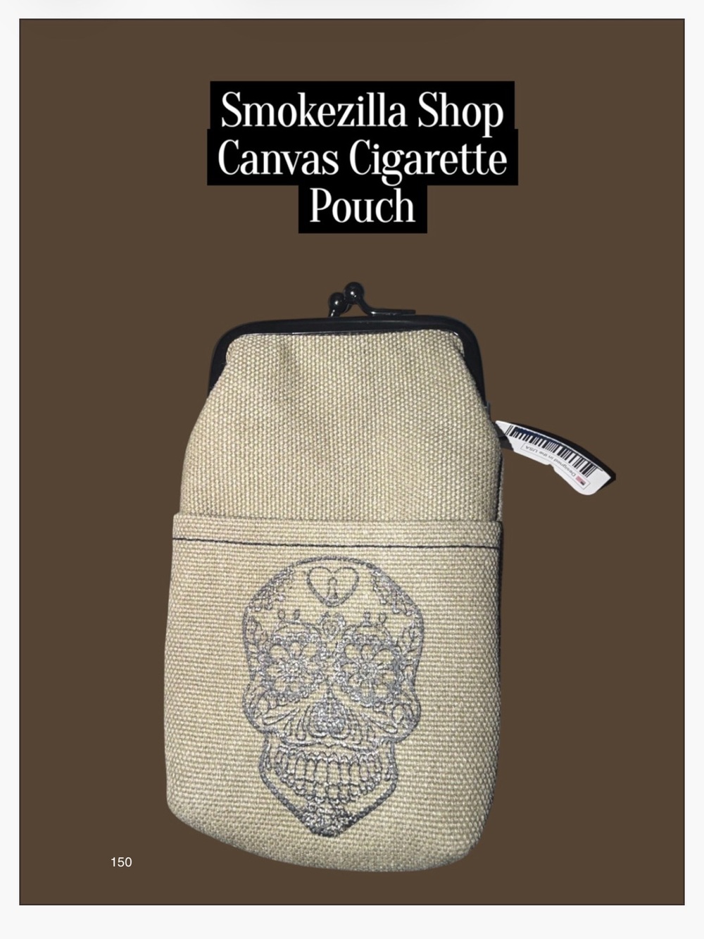 new* Smokezilla Shop Canvas Cigarette Pouch